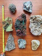 Collectie van 8 europese mineralen - grote stukken, Ophalen of Verzenden, Mineraal