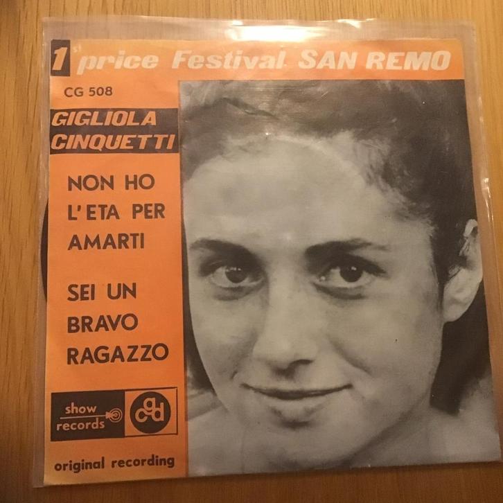 Gigliola Cinquetti - Non ho l’eta per amarti, Cd's en Dvd's, Vinyl Singles, Gebruikt, Single, Ophalen of Verzenden