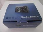 Canon PowerShot SX210 IS Black, compleet in doos, Audio, Tv en Foto, Fotocamera's Digitaal, Canon, 8 keer of meer, 14 Megapixel