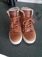 Te leuke stoere cognac leren schoenen met bont maat 32, Jopper, Schoenen, Ophalen of Verzenden, Zo goed als nieuw