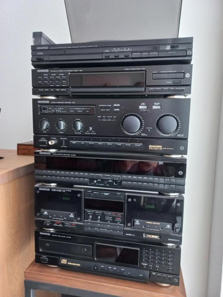 Vintage Kenwood HiFi toren, Audio, Tv en Foto, Stereo-sets, Gebruikt, Cassettedeck, Cd-speler, Dvd-speler, Tuner of Radio, Overige merken