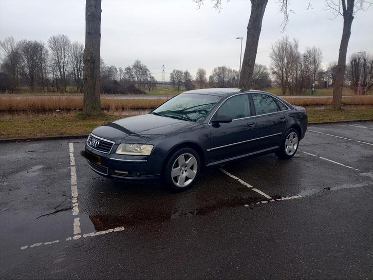 Audi A8 3.7 V8, Auto's, Audi, Particulier, A8, ABS, Benzine, Euro 4, Sedan, Automaat, Zilver of Grijs, Zwart, Leder, Vierwielaandrijving