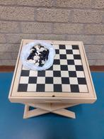 Dam- en Schaakbord met stukken, Hobby en Vrije tijd, Gezelschapsspellen | Bordspellen, Een of twee spelers, Ophalen of Verzenden