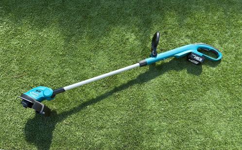 Makita 18V graskant trimmer op accu DUR181, Tuin en Terras, Grastrimmers, Zo goed als nieuw, Accu, Ophalen of Verzenden