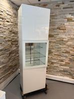 Vitrinekast hooglans wit, Ophalen, ., Zo goed als nieuw, .