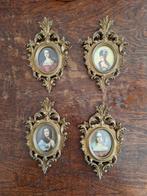 Set van 4 Sierlijke Barok Kuiflijstjes/Schilderijtjes, Ophalen of Verzenden