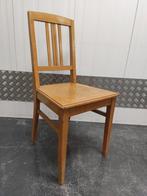vintage houten stoelen eetkamerstoel keukenstoel, Gebruikt, Vintage mid century jaren 40 50 60, Eén, Hout