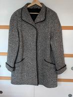 Marcona wollen mantel, zwart-wit gemêleerd, gevoerd,  mt L, Kleding | Dames, Jassen | Winter, Overige kleuren, Maat 42/44 (L)