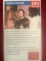 Madame Tussauds Amsterdam Voordeelbon, Tickets en Kaartjes, Drie personen of meer, Kortingskaart