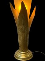 Italiaanse palm lamp murano Maison Jansen style, Vintage Hollywood Regency, Messing Murano glas, Minder dan 50 cm, Doorwerth