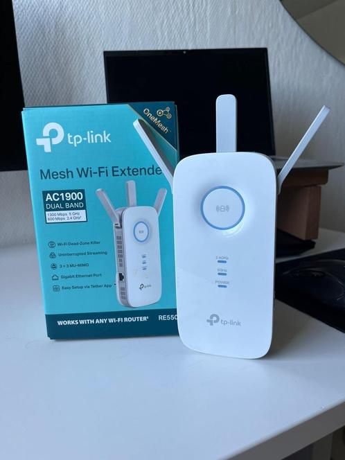 TP-Link AC1900 RE550 wifi-versterker | originele doos | 1x2, Computers en Software, WiFi-versterkers, Zo goed als nieuw, Ophalen of Verzenden