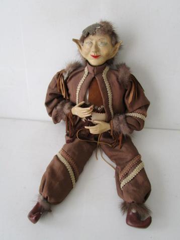 Handgemaakte pop / elf / bosnimf. Kleding aardetinten bruin. beschikbaar voor biedingen