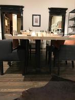 Eikenhouten eettafel 3x1 met stalen poten. Merk Scapa Home, Huis en Inrichting, Ophalen, Gebruikt, Eikenhout, 200 cm of meer