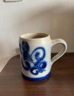 Antieke bier pul wit met blauw, Antiek en Kunst, Antiek | Keramiek en Aardewerk, Ophalen of Verzenden