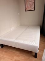 IKEA Espevar Boxspring 140x200, Huis en Inrichting, Slaapkamer | Bedden, Wit, Zo goed als nieuw, Twijfelaar, 200 cm