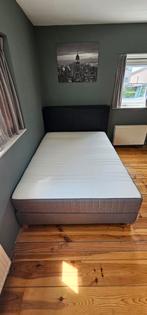 Ikea Matrasbodem Espevar en matras Hovag 140x200, Huis en Inrichting, Slaapkamer | Bedden, Ophalen, Zwart, Tweepersoons, 140 cm