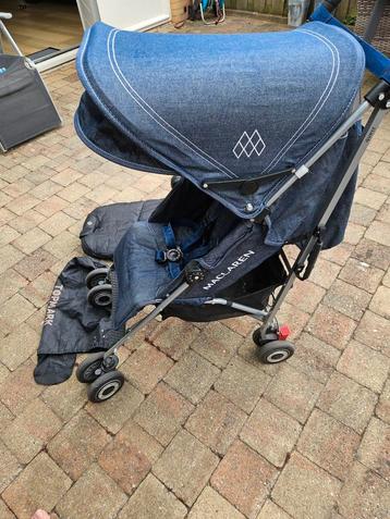Maclaren Buggy met Voetenzak & Regenhoes- z.g.a.n! beschikbaar voor biedingen