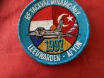 Badge van Leeuwarden- Afyon 1997, Verzamelen, Militaria | Algemeen, Ophalen of Verzenden, Luchtmacht, Nederland, Embleem of Badge