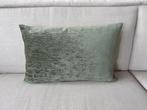 Prachtig groen velours kussen merk Sjiek van Het Heerenhuys, Ophalen of Verzenden, Nieuw, Groen, Rechthoekig