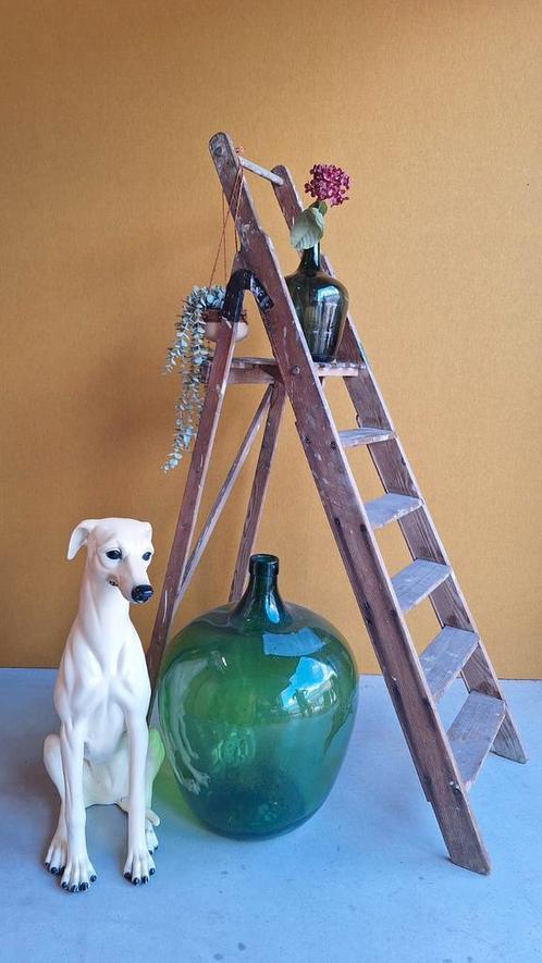Brocante Vintage Schilderstrap Houten Trap, Antiek en Kunst, Curiosa en Brocante, Ophalen