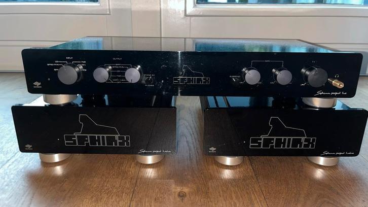 Sphinx Project 2 Pre-amp & 2 Project Twelve Mono's, Audio, Tv en Foto, Versterkers en Receivers, Zo goed als nieuw, Stereo, 120 watt of meer