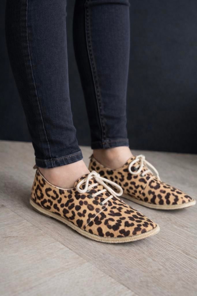 Maruti veterschoen maat 37 - Leopard Espadrilles, Bruin, Ophalen of Verzenden, Zo goed als nieuw, Espadrilles of Moccasins