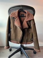 Zara Winterjas met Nepbont - Groen/Bruin - Maat S, Ophalen of Verzenden, Nieuw, Groen, Bureaustoel