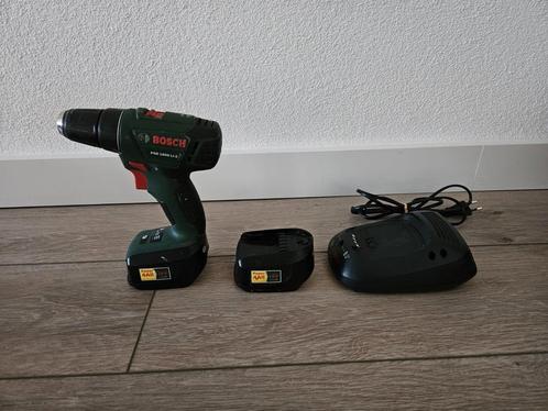 Bosch PSR 1800 LI-2 accuboormachine incl kist en accessoires, Doe-het-zelf en Verbouw, Gereedschap | Boormachines, Gebruikt, Ophalen