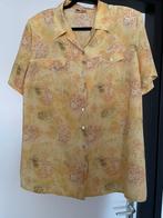 Setter lady vintage geel overhemd blouse korte mouw maat 48, Kleding | Dames, Geel, Maat 46/48 (XL) of groter, Ophalen of Verzenden