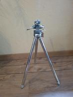 Vintage camera statief, chromen en messing poten in foudraal, Vintage, Vintage, Vintage, Zo goed als nieuw