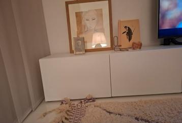 Besta Ikea kast wit 120 lang - afbeelding 1