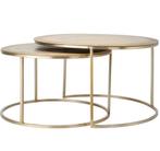Ronde salontafels trendhopper goud talco, Huis en Inrichting, Ophalen, 50 tot 100 cm, Rond, 50 tot 100 cm