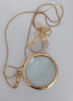 Vintage Nina Ricci vergulde design ketting met zeemeermin, Goud, Ophalen of Verzenden, Met hanger