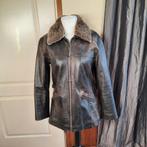 Gave vintage leren jas, Kleding | Dames, Jassen | Winter, Maat 38/40 (M), Bruin, Arma, Ophalen of Verzenden
