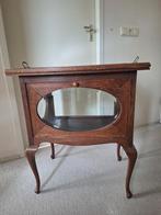 Antiek eiken theekastje met afneembaar dienblad., Antiek en Kunst, Antiek | Meubels | Kasten, Ophalen