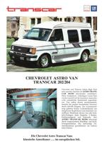 Folder Chevrolet Astro Van Transcar 202 en 204 (ca.1994), Boeken, Auto's | Folders en Tijdschriften, Gelezen, Chevrolet, Verzenden