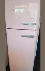 Roze smeg koelkast vriescombinatie. Staat goed!!!, 200 liter of meer, Zo goed als nieuw, 45 tot 60 cm, Met vriesvak