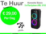 Nijmegen eo Karaoke set JBL Partybox 310 EUR 29,00 per dag, Audio, Tv en Foto, Luidsprekers, Nieuw, JBL, 120 watt of meer, Ophalen