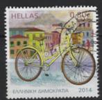 2014-45 Griekenland zegel van €0,80 serie De fiets, Ophalen of Verzenden, Griekenland, Gestempeld
