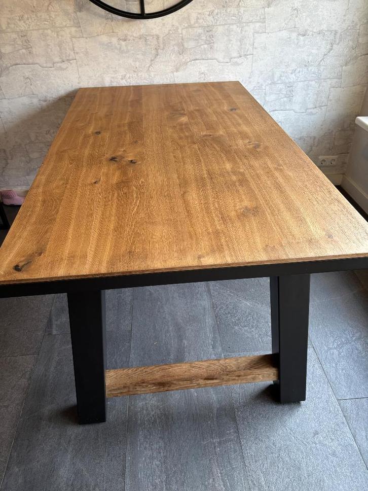 Eettafel, Huis en Inrichting, Tafels | Eettafels, Zo goed als nieuw, 100 tot 150 cm, 150 tot 200 cm, Vier personen, Rechthoekig