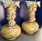 Hasseltse keramiek, Art nouveau, Majolica, set vazen, Ophalen