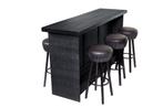 Bijzet bar / Bartafel / Statafel 2,00 m zwart, Ophalen, Nieuw