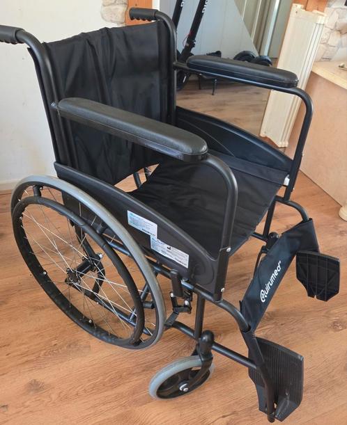 Zwarte nette rolstoel inklapbaar, Diversen, Rolstoelen, Zo goed als nieuw, Duwrolstoel, Inklapbaar, Ophalen