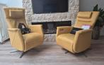 Prominent Relax Fauteuils leer draaibaar accu, Huis en Inrichting, Fauteuils, Ophalen, Minder dan 75 cm, Leer, Zo goed als nieuw