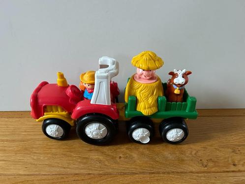 Fisher Price tractor met aanhanger, Kinderen en Baby's, Speelgoed | Fisher-Price, Gebruikt, Auto of Voertuig, Met geluid, Ophalen of Verzenden