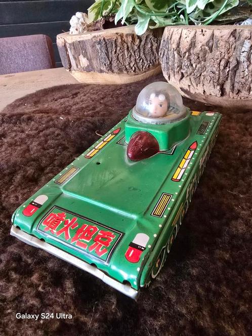 blikken speelgoedtank, specifiek de "Sparkling Fire Tank" (M, Antiek en Kunst, Antiek | Speelgoed, Ophalen