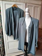 Mooi 3 delig vintage pak van Edgar Vos, maat 40/42 (NL/D)., Kostuum of Pak, Maat 42/44 (L), Zo goed als nieuw, Groen