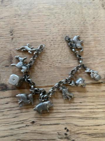 Zilveren Ketting & Bedelarmband - Vintage beschikbaar voor biedingen