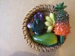 Miniatuur fruitmandje fruit, Antiek en Kunst, Ophalen of Verzenden