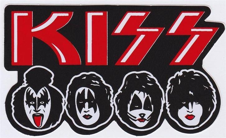Kiss sticker #2, Verzamelen, Muziek, Artiesten en Beroemdheden, Nieuw, Foto of Kaart, Ophalen of Verzenden